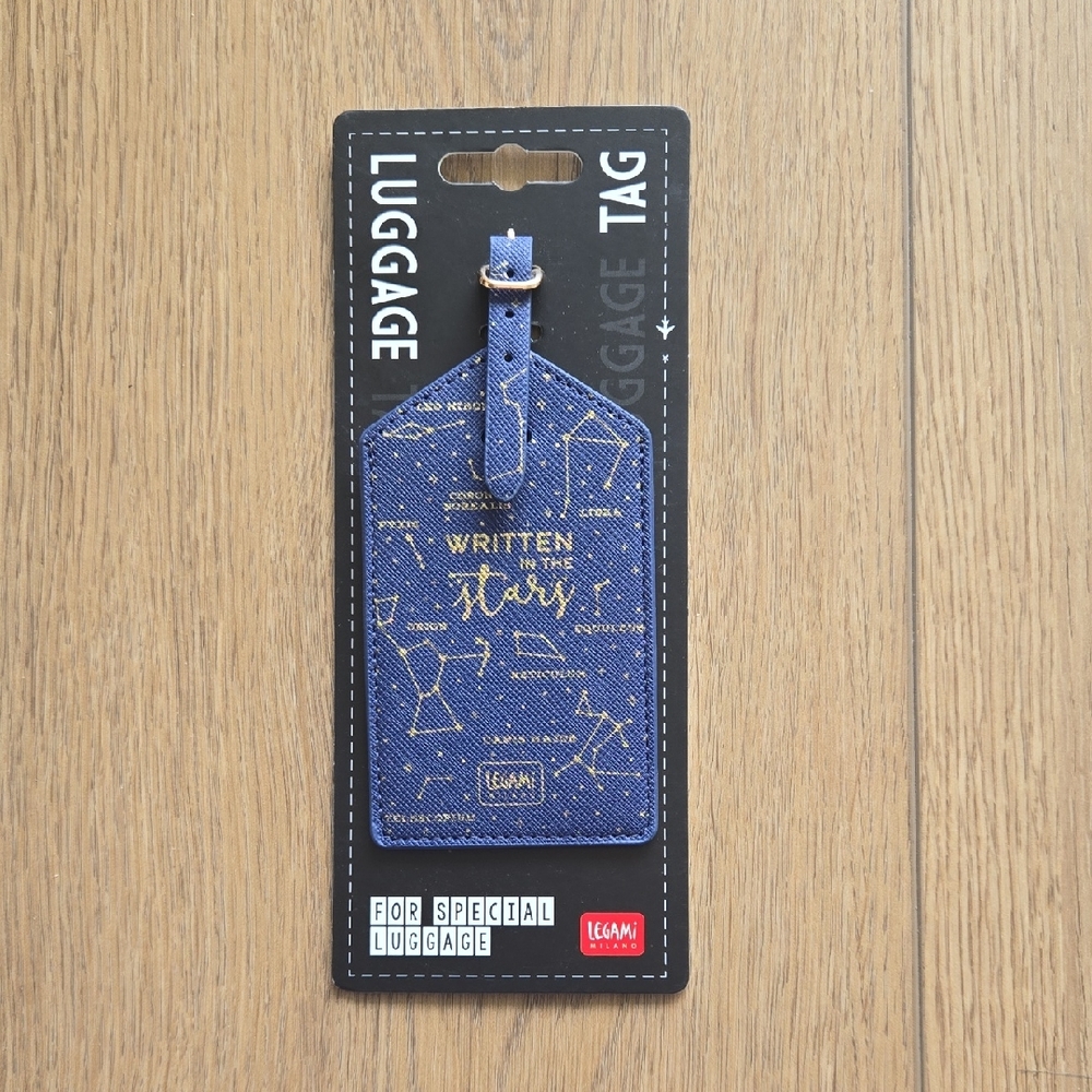 Legami - Navy Blue Horoscope / Star Luggage Tag